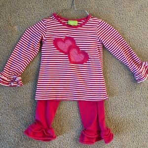 Valentine Shirt & Ruffle Pants